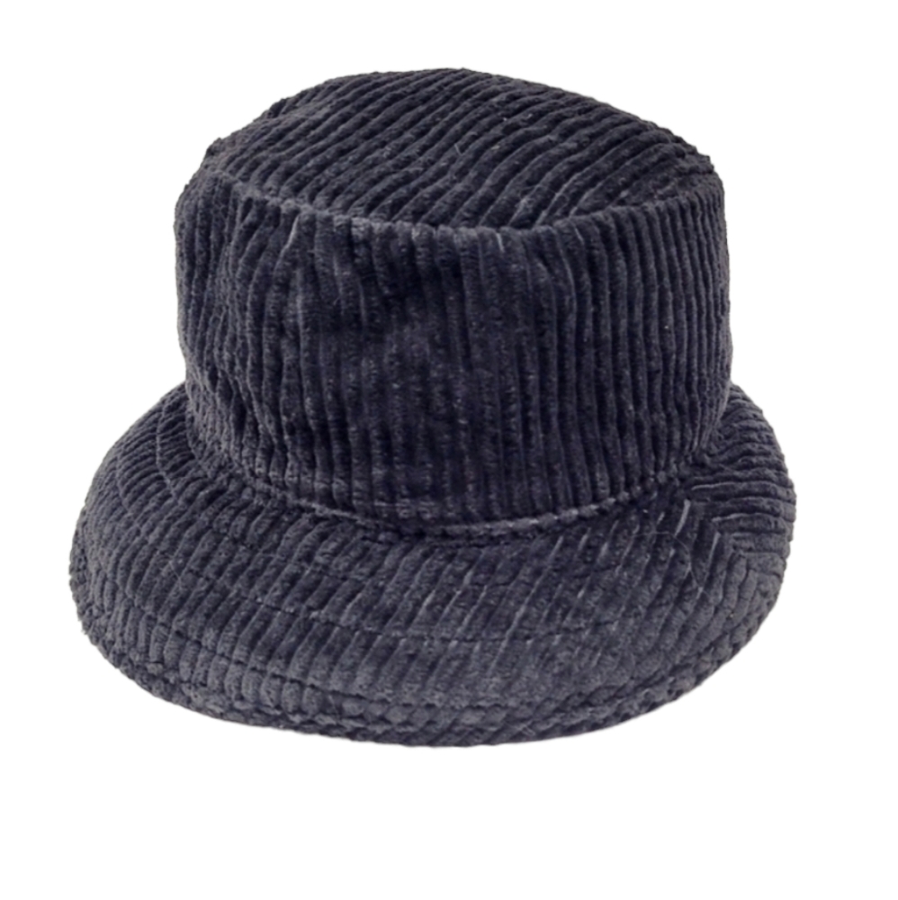 New York Hat & Cap Co. Vintage Black Corduroy Bucket Hat